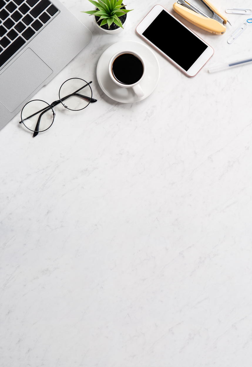 Stylized Marble Office Working Desk